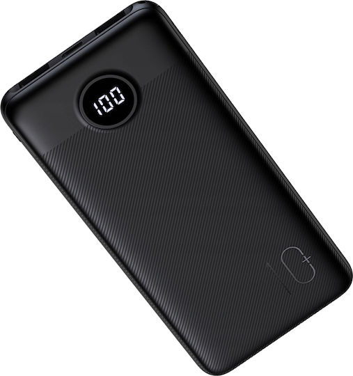 Veger L10S Power Bank 10000mAh 20W with 2 USB-A Ports and USB-C Port Power Delivery / Quick Charge 3.0 Black