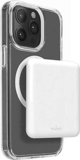 Puro Power Mag MagSafe 5000mAh 15W with USB-C Port White view 1