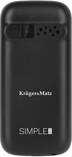 Kruger & Matz Simple 922 Dual SIM Mobile with Large Buttons (English) Black view 4