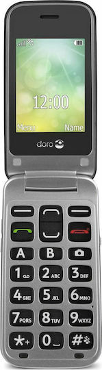 Doro 2424 Single SIM Mobile with Large Buttons Graphite Silver view 1