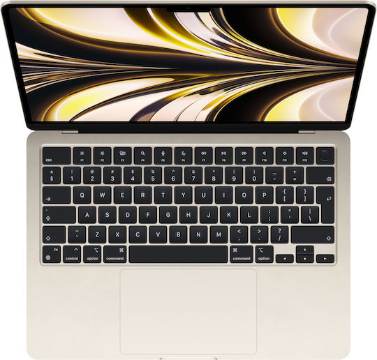Apple MacBook Air 13.6" (2022) QHD+ (M2-8‑core/8GB/256GB SSD) Starlight (GR Keyboard) Ansicht 3