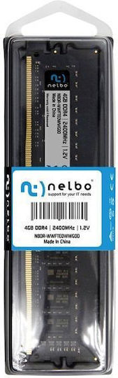 Nelbo DDR4 with Module 1x4GB and Speed 2400 for Desktop DRY669BBM view 1