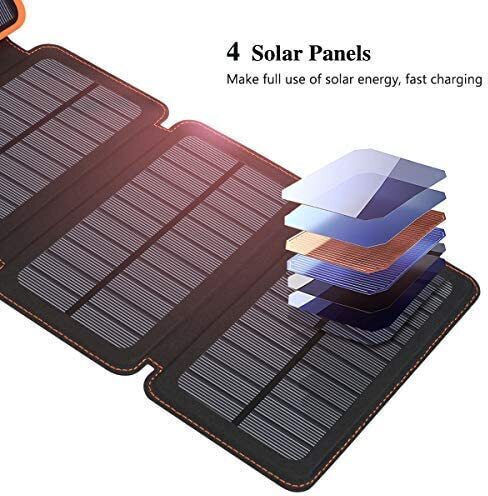 288573 Solar Power Bank 20000mAh with 2 USB-A Ports Black vue 2