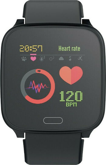 Forever JW-100 Smartwatch with Heart Rate Monitor (Black) view 4