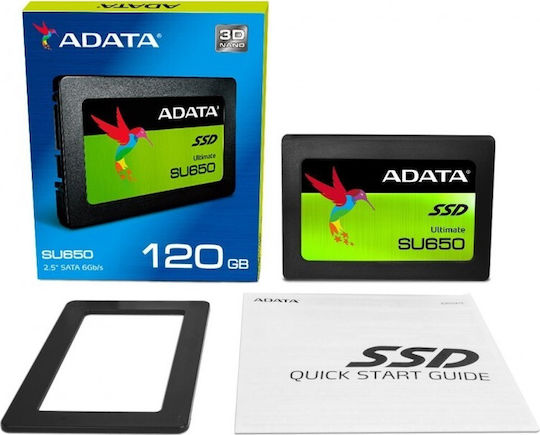 Adata Ultimate SU650 3D NAND SSD 120GB 2.5'' Type with SATA III Connection ASU650SS-120GT-R Ansicht 3
