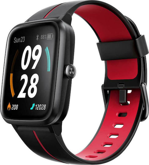 Ulefone Watch GPS Waterproof with Heart Rate Monitor (Black+Red)
