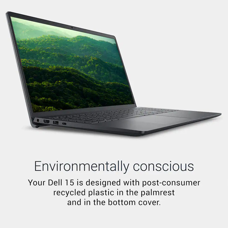 Dell 15 DC15250 15.6" FHD (i5-1334U/8GB/512GB SSD/W11 S) Carbon Black (US Keyboard) view 3