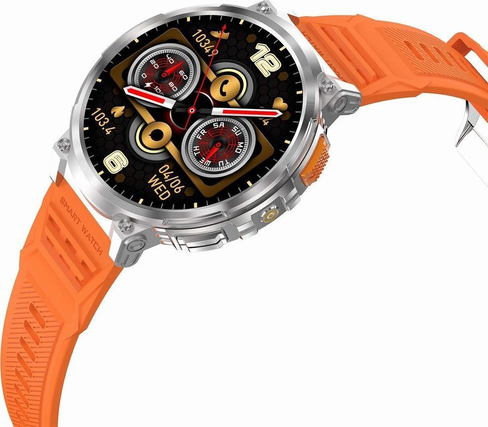 Gt23 Smartwatch Orange Ansicht 4