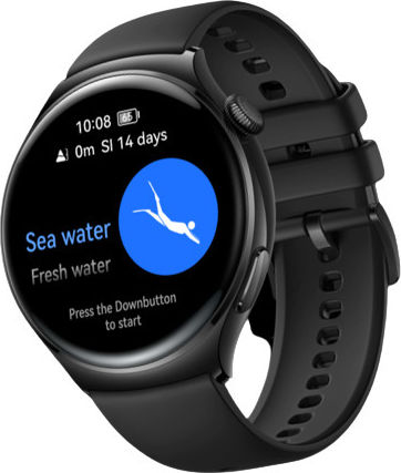 Huawei Watch 4 Stainless Steel 46mm Waterproof with eSIM and Heart Rate Monitor (Black) view 3
