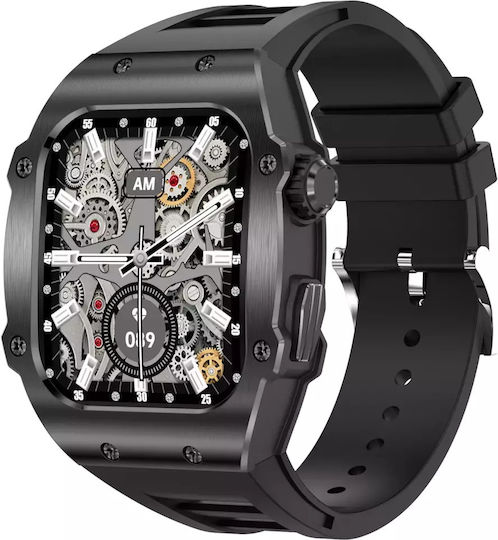 Nubi AK55 Smartwatch with Heart Rate Monitor (Black) view 4