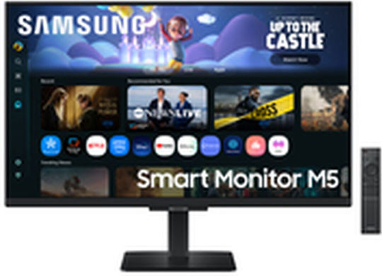 Samsung M5 M50F IPS HDR Smart Monitor 27" FHD 1920x1080 with 5ms GTG Response Time Gray view 2