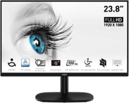 MSI Pro MP245V VA Monitor 23.8" FHD 1920x1080 with Response Time 4ms GTG