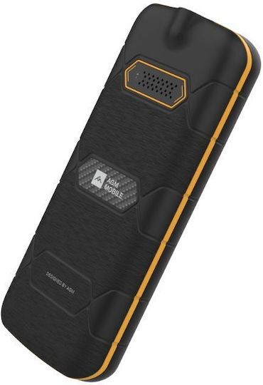 AGM M9F Dual SIM Resistant Mobile with Buttons Black / Orange view 4