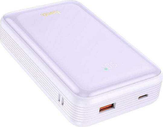 Hoco Q21A Great Power Bank 20000mAh 22.5W with USB-A Port and USB-C Port Power Delivery / Quick Charge 3.0 Purple view 3