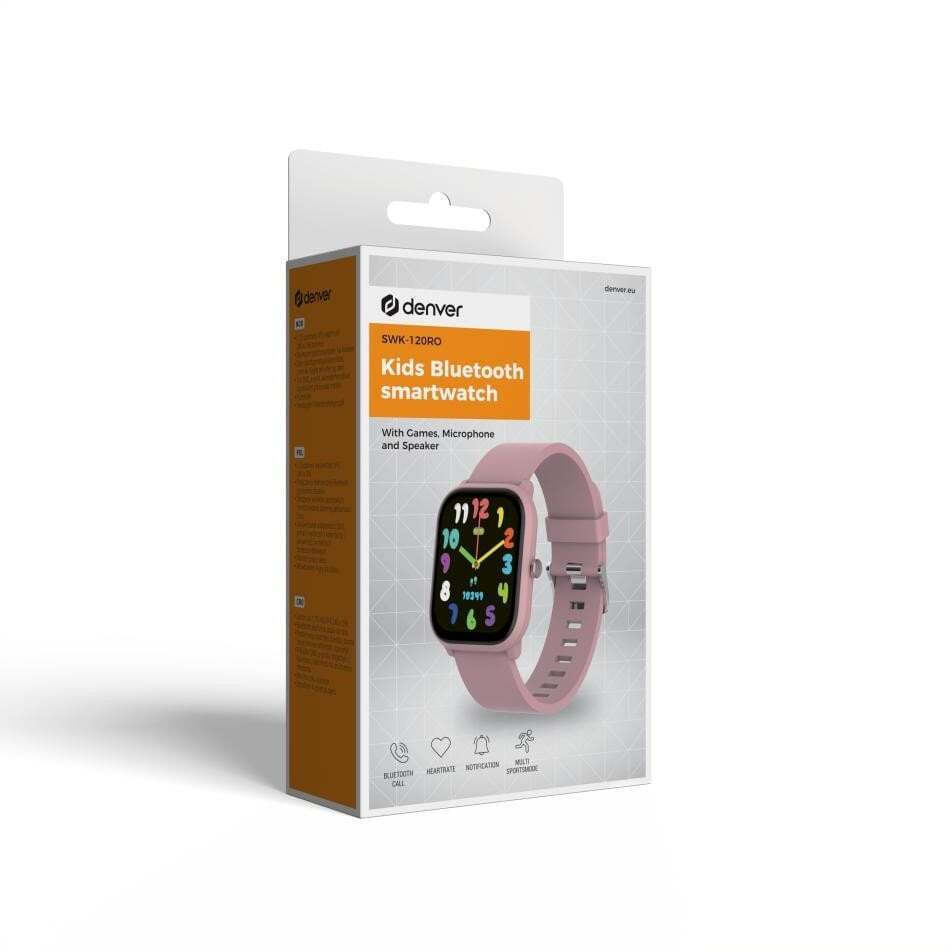 Denver SWK-120 Smartwatch with Heart Rate Monitor (Pink) view 2