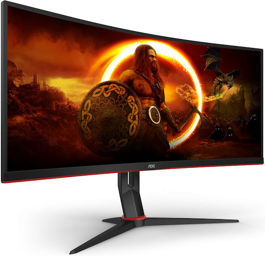 AOC CU34G2X Ultrawide VA Curved Gaming Monitor 34" QHD 3440x1440 144Hz with Response Time 4ms GTG vue 3
