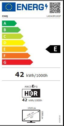CHiQ Smart Television 43" Full HD LED LKD43M10GP HDR (2025) view 3