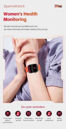 XO M8 Pro Smartwatch with Heart Rate Monitor (Yellow) view 5