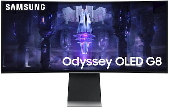 Samsung Odyssey G8 OLED HDR Curved Gaming Monitor 34" QHD 3440x1440 175Hz with Response Time 0.03ms GTG