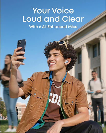 Soundcore by Anker R60i In-ear Bluetooth Handsfree Earphones with Sweat Resistance and Charging Case Light Blue view 5