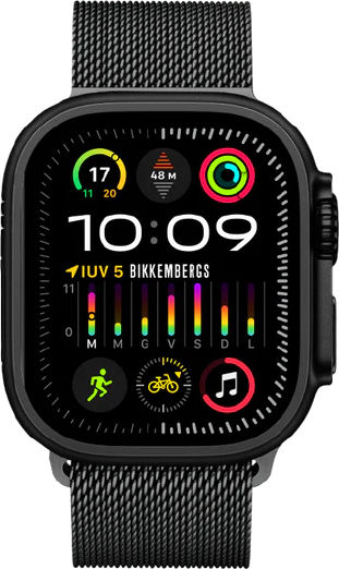 Bikkembergs BK47 Big Stainless Steel Smartwatch with Heart Rate Monitor (Black) view 1