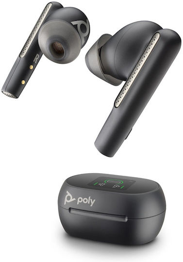 Plantronics Voyager Free 60+ UC In-ear Bluetooth Handsfree Earphones with Charging Case Black