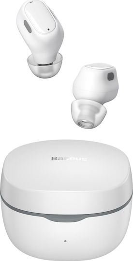 Baseus WM01 In-ear Bluetooth Handsfree Earphones with Charging Case White
