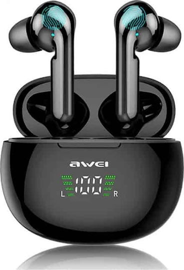 Awei T15 In-ear Bluetooth Handsfree Earphones with Charging Case Black view 6