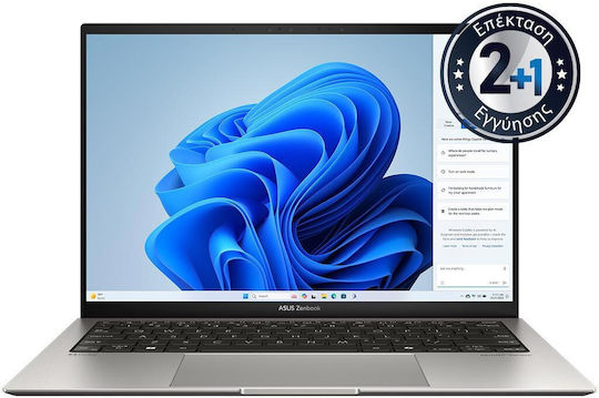 Asus ZenBook S 13 OLED (UX5304MA-OLED-NQ044X) 13.3" (Ultra 7-155U/16GB/1TB SSD/W11 Pro) Basalt Grey (GR Keyboard) vue 4