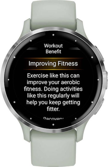 Garmin Venu 3S 41mm Waterproof Smartwatch with Heart Rate Monitor (Silver Stainless Steel Bezel with Sage Gray Case and Silicone Band) view 5