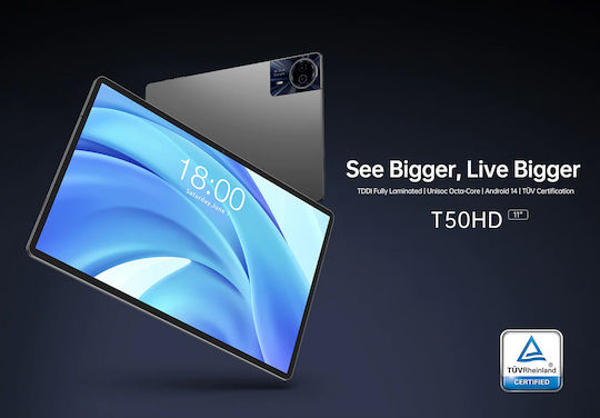 Teclast T50HD 4G 11" Tablet (6GB/256GB) Gray view 5