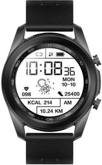 Z57 Aluminium Smartwatch with Heart Rate Monitor (Black/Black)