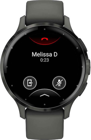 Garmin Venu 3S 41mm Waterproof Smartwatch with Heart Rate Monitor (Slate Stainless Steel Bezel with Pebble Gray Case and Silicone Band) view 4