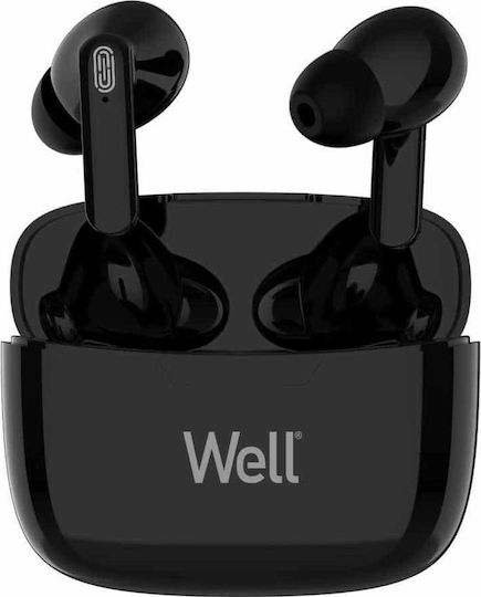 Well BOOSTWE-WL In-ear Bluetooth Handsfree Earphones with Charging Case Black view 1