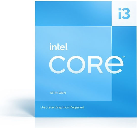 Intel Core i3-13100F 3.4GHz Processor 4 Core for Socket 1700 in Box with Heatsink view 1