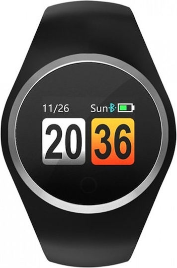 Radiant Beverly Hills Smartwatch with Heart Rate Monitor (Black)