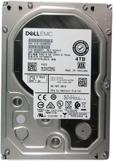 Dell 4TB HDD Hard Drive 3.5" SATA III 7200rpm for Desktop 400-BRCS