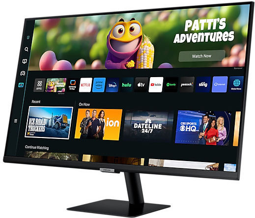 Samsung M5 S27CM500EU VA HDR Smart Monitor 27" FHD 1920x1080 with Response Time 4ms GTG view 2