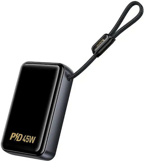 Hoco Q54 Shine Power Bank 20000mAh 45W with USB-A Port and USB-C Power Delivery / Quick Charge 3.0 Black