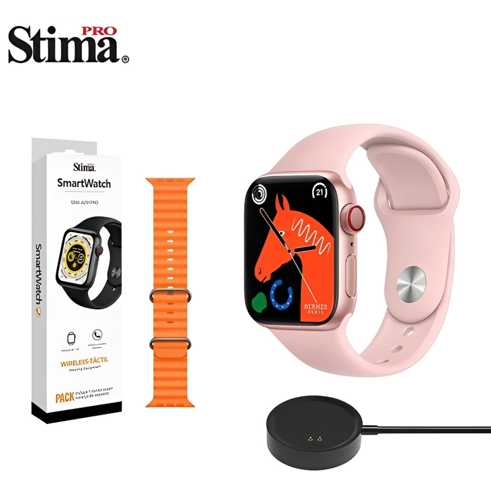 Pro Stima SSW-A291 Pro Aluminium Smartwatch with Heart Rate Monitor Pink view 1