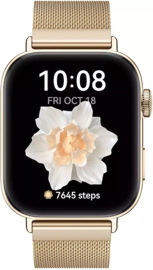 Huawei Watch Fit 3 Aluminium 43mm Waterproof with Heart Rate Monitor (Elegant Gold) view 5