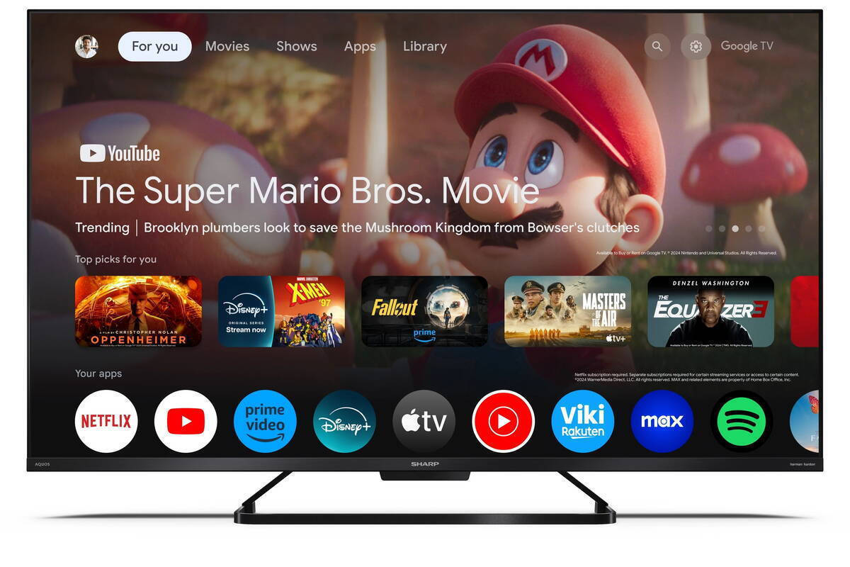 Sharp Smart TV 43" 4K UHD QLED 43GR8265E HDR (2024) view 7