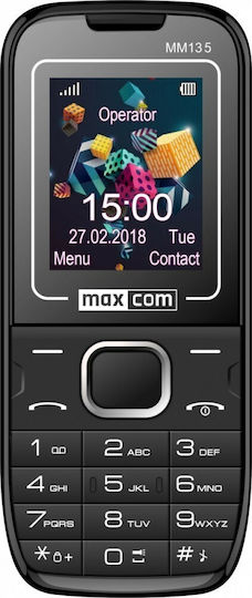 MaxCom MM135 Dual SIM Mobile with Buttons Blue view 2