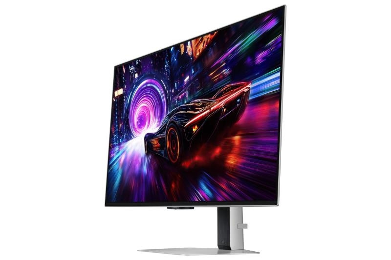 Samsung G8 G81SF OLED HDR Monitor 32" 4K 3840x2160 240Hz with 0.03ms Response Time GTG Silver vue 8