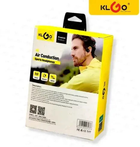 Klgo Hk-85bl Open Ear Bluetooth Handsfree Earphones Black view 5