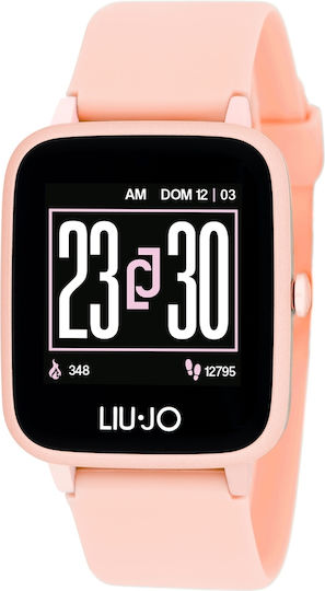 Liu Jo Go Aluminium 48mm Smartwatch with Heart Rate Monitor (Pink) view 1