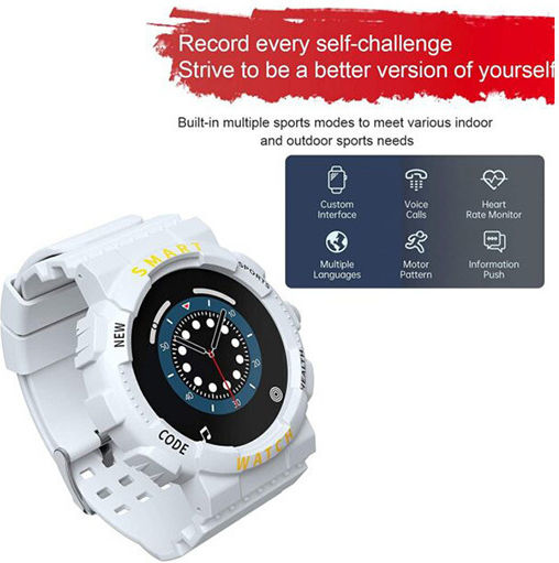 Z19 Waterproof Smartwatch with Heart Rate Monitor (White) view 6