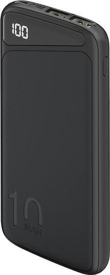 Goobay 53935 Power Bank 10000mAh 10.5W with 2 USB-A Ports Black
