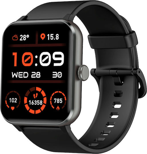 BlackView R50 45mm Smartwatch with Heart Rate Monitor (Black)