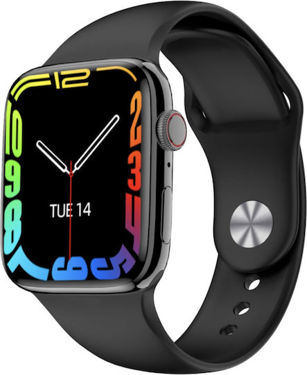 I7 ProMax Smartwatch with Heart Rate Monitor (Black) view 1